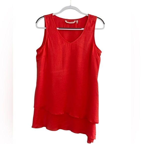 Soft Surroundings - Sleeveless Tunic Size: Small Color: Tangerine - Picture 1 of 7